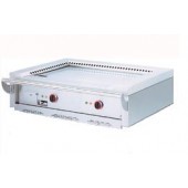 Fogão Elétrico Industrial Asiático de Placa Profissional Teppanyaki com 2 Zonas, Chapa com Superfície Aquecida de 910x525 mm (LxP), Potência de 11700 Watts, +50° até +250° C (transporte incluído) - Refª 100406