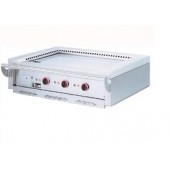 Fogão Elétrico Industrial Asiático de Placa Profissional Teppanyaki com 3 Zonas, Chapa com Superfície Aquecida de 1150x525 mm (LxP), Potência de 14300 Watts, +50° até +250° C (transporte incluído) - Refª 100408