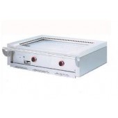 Fogão a Gás Industrial Asiático de Placa Profissional Teppanyaki com 2 Zonas, Chapa com Superfície Aquecida de 910x525 mm (LxP), 12040 kcal/h, Potência de 14000 Watts (transporte incluído) - Refª 100410