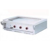 Fogão a Gás Industrial Asiático de Placa Profissional Teppanyaki com 3 Zonas, Chapa com Superfície Aquecida de 1150x525 mm (LxP), 18060 kcal/h, Potência de 21000 Watts (transporte incluído) - Refª 100412