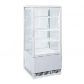 Vitrina Frigorífica Refrigerada Ventilada com 4 Lados em Vidro, Refrigeração +2º +12º C (transporte incluído) - Refª 102848