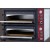 Forno de Pizzas Industrial Elétrico Trifásico de 2 Câmaras para 2x4 pizzas de Ø 350 mm, 9400 Watts, +50º +450º C (transporte incluído) - Refª 100946