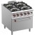 Fogão Industrial a Gás da Linha 900 com 4 Queimadores (2x 7kW + 2x 11kW) com Forno a Gás GN 2/1 (7 kW), 36980 kcal/h (transporte incluído) - Refª 100151