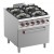 Fogão Industrial a Gás da Linha 900 com 4 Queimadores e Forno Profissional a Gás GN 2/1, 36980 kcal/h, Potência de 43000 Watts (transporte incluído) - Refª 100151