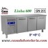 Bancada Refrigerada Ventilada de 3 Portas, 395 Litros, Temperatura 0º +8º C (transporte incluído) - Refª 101332