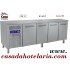 Bancada Refrigerada Ventilada com 4 Portas GN 1/1 da Linha 700, 550 Litros, Refrigeração de 0º +8º C (transporte incluído) - Refª 101453
