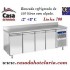 Bancada Refrigerada com Alçado e 4 Portas GN 1/1 da Linha 700 com Funções HACCP, Temperaturas -2º +8º C (transporte incluído) - Refª 101524