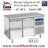 Bancada Refrigerada com 4 Gavetas GN 1/1 da Linha 700 com Funções HACCP, Temperatura -2º +8º C (transporte incluído) - Refª 101539