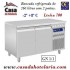 Bancada Refrigerada de 260 Litros Tempª -2° +8° C com 2 Portas GN 1/1 da Linha 700 (transporte incluído) - Refª 101547