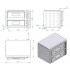 Forno de Pizzas Elétrico Monofásico com 2 Câmaras Ø 430 mm, Potência de 6000 Watts, +350°C (transporte incluído) - Refª 101720