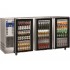 Bancada Industrial Refrigerada para Garrafas em Aço Inoxidável com 3 Portas de Vidro, 579 Litros, +1º +8º C (transporte incluído) - Refª 102294