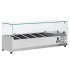 Estrutura Refrigerada Profissional GN 1/4 com Topo em Vidro, 1200 mm, +2º +8º C (transporte incluído) - Refª 102815