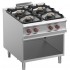 Fogão Industrial a Gás da Linha 900 com 4 Queimadores (2x 7kW + 2x 11kW) sobre Armário Aberto, 30960 kcal/h (transporte incluído) - Refª 100150