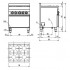 Fogão Industrial a Gás da Linha 650 de 4 Queimadores com Forno Eléctrico de Convecção GN 1/1, 14800 kcal/h, 17200+3960 Watts (transporte incluído) - Refª 100004