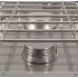Fogão Industrial a Gás de 6 Queimadores com Forno a Gás GN 1/1 e Armário, 33368 kcal/h, Potência de 38800 Watts (transporte incluído) - Refª 102080