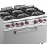 Fogão Industrial a Gás com 6 Queimadores com Grande Forno Profissional, 43000 kcal/h, Potência 50000 Watts (transporte incluído) - Refª 100063