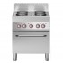 Fogão Industrial Elétrico de 4 Placas e Forno de Convecção de 5 Níveis GN 1/1, Potência 14360 Watts (transporte incluído) - Refª 100014