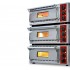 Forno de Pizzas Elétrico Monofásico com Porta de Vidro e Câmara para Pizza até Ø 430 mm, 3000 Watts (transporte incluído) - Refª 101723