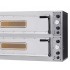 Forno de Pizzas Elétrico Industrial Trifásico de Duas Câmaras com Portas de Vidro, 6x Pizza Ø 350 mm, 10000 Watts (transporte incluído) - Refª 102858