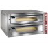Forno de Pizzas Industrial Elétrico Trifásico de 2 câmaras LARGAS para 18 pizzas de Ø 350 mm, 26400 Watts, +450º C (transporte incluído) - Refª 103027