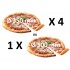 Forno de Pizzas Industrial a Gás para 4 pizzas Ø 350 mm, 12898 Kcal/h, Potência de 15000 Watts, +450º C (transporte incluído) - Refª 100974