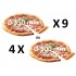 Forno de Pizzas Industrial a Gás para 9 pizzas Ø 350 mm, 21066 Kcal/h, Potência de 24500 Watts, +450º C (transporte incluído) - Refª 100976