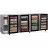 Frigorífico para Garrafas e Latas, Bancada Refrigerada Industrial em Aço Inoxidável com 4 Portas de Vidro, 783 Litros, +1º +8º C (transporte incluído) - Refª 102295