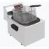 Fritadeira Industrial Elétrica de Bancada Monofásica para 7 Litros com Cesto e Tampa, 0° +180°C, 3200 Watts (transporte incluído) - Refª 102386