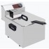 Fritadeira Industrial Elétrica de Bancada Monofásica para 7 Litros com Cesto e Tampa, 0° +180°C, 3200 Watts (transporte incluído) - Refª 102386