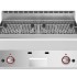 Grelhador Industrial a Gás de Pedra Lávica, Grill Profissional da Churrasqueira com 2 Zonas, Potência de 11000 Watts (transporte incluído) - Refª 100042